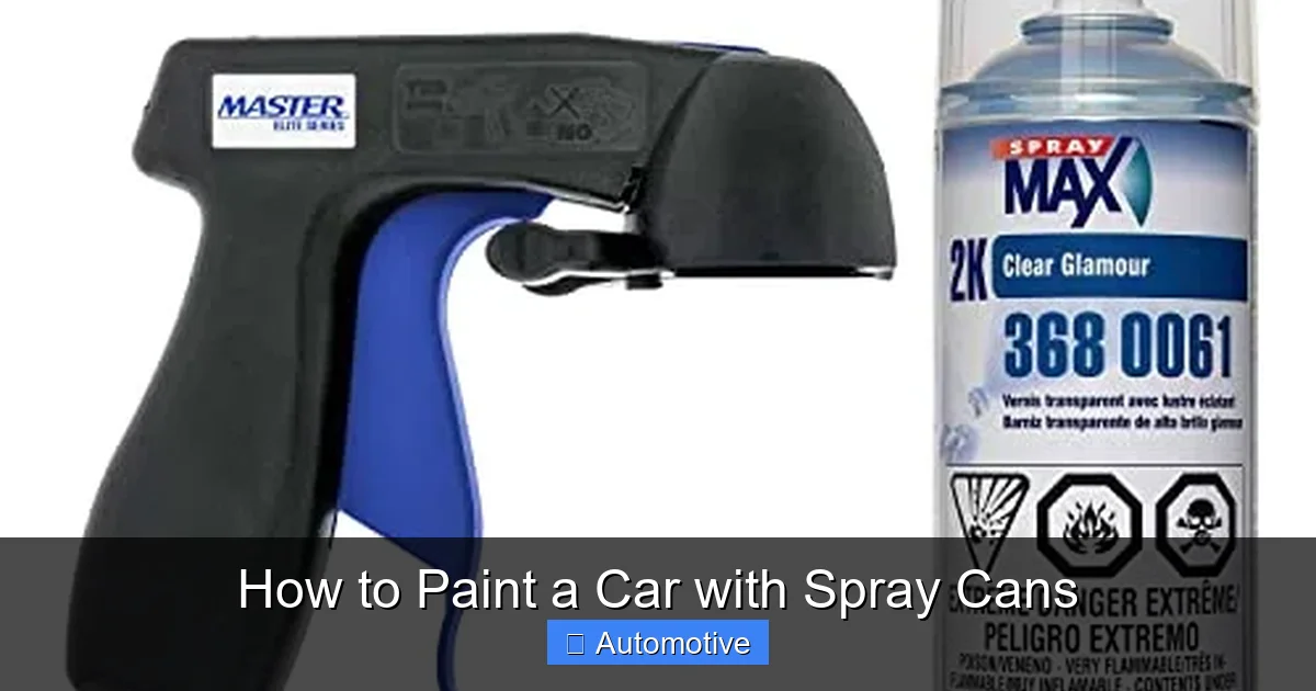 How to Paint a Car with Spray Cans