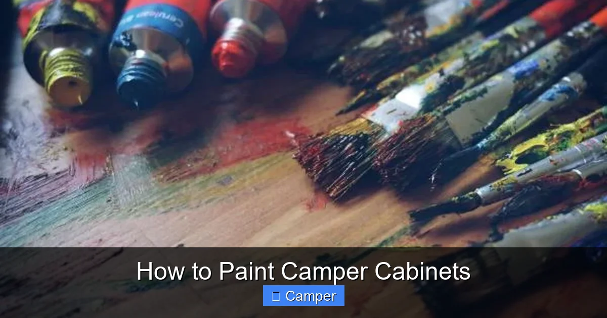 How to Paint Camper Cabinets