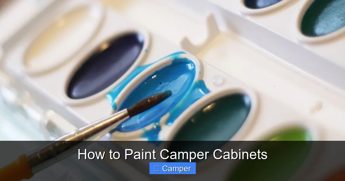How to Paint Camper Cabinets