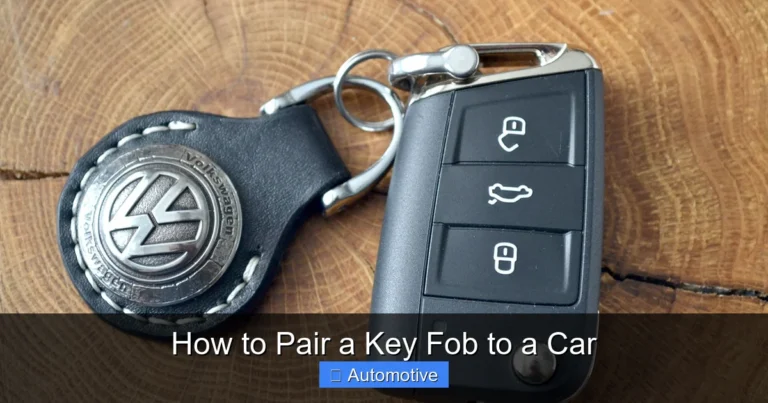 How to Pair a Key Fob to a Car