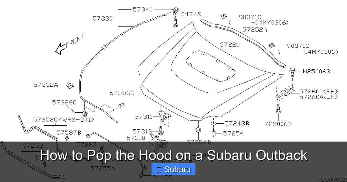 How to Pop the Hood on a Subaru Outback