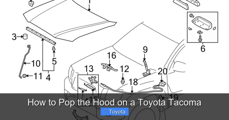 How to Pop the Hood on a Toyota Tacoma