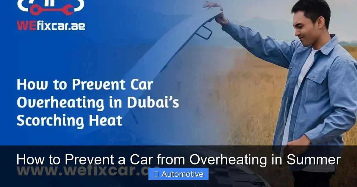 How to Prevent a Car from Overheating in Summer