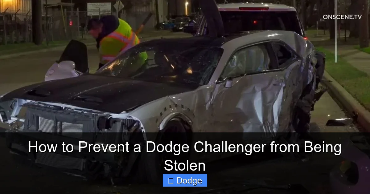 How to Prevent a Dodge Challenger from Being Stolen