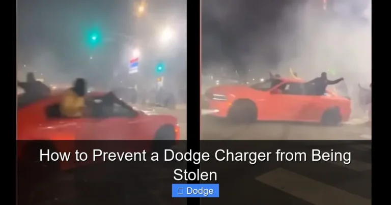 How to Prevent a Dodge Charger from Being Stolen