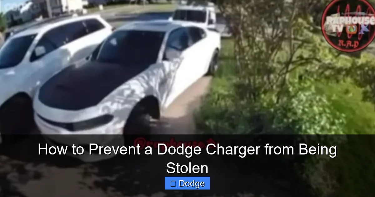 How to Prevent a Dodge Charger from Being Stolen