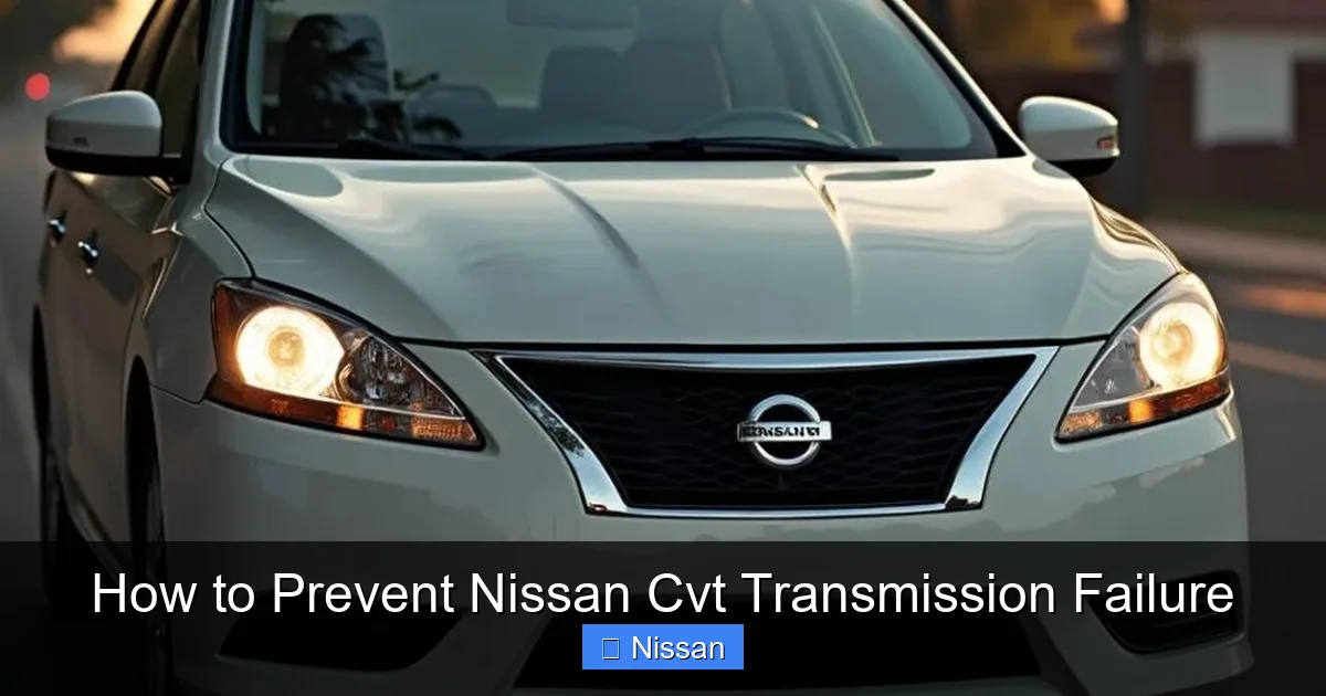 How to Prevent Nissan Cvt Transmission Failure
