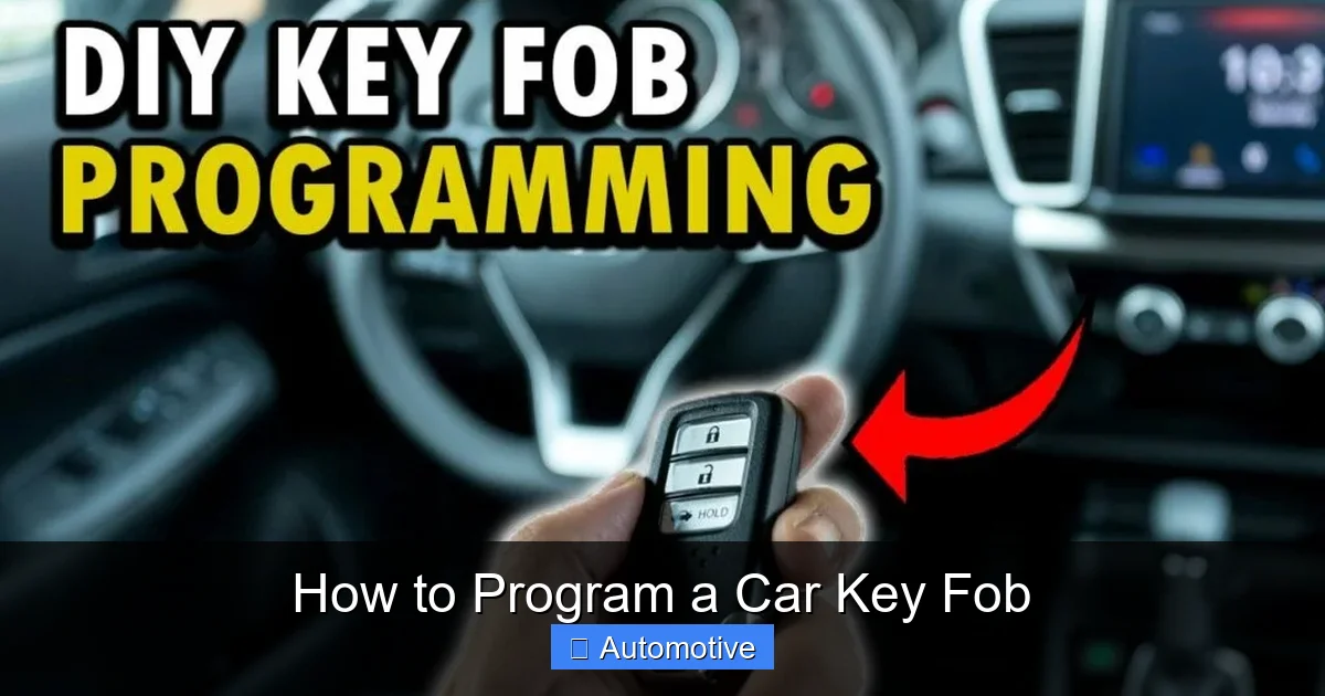 How to Program a Car Key Fob