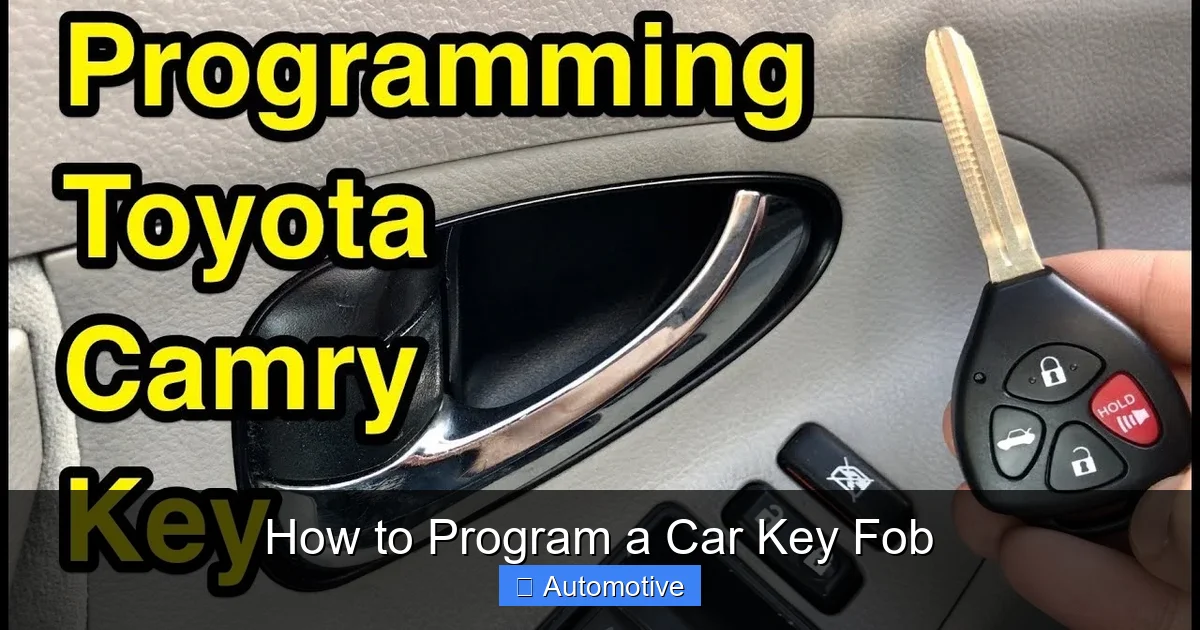 How to Program a Car Key Fob