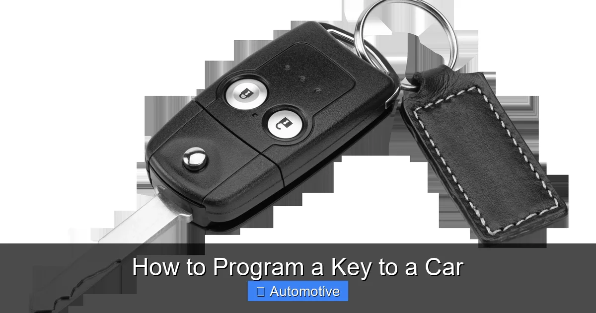 How to Program a Key to a Car