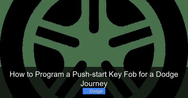 How to Program a Push-start Key Fob for a Dodge Journey