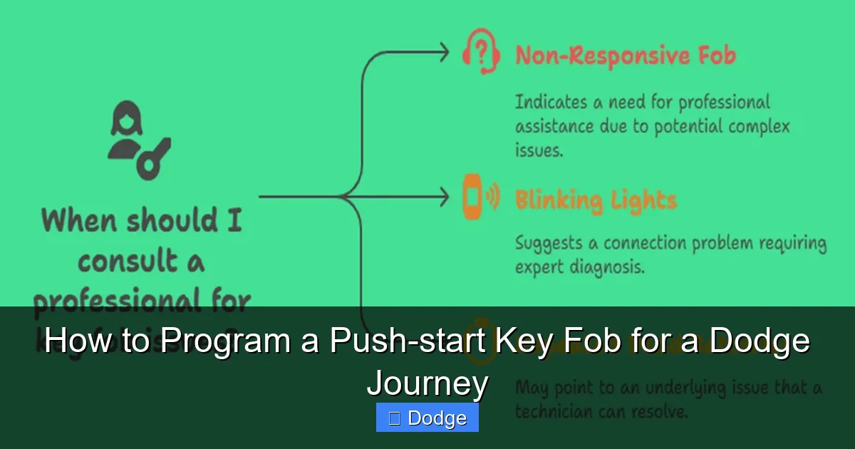 How to Program a Push-start Key Fob for a Dodge Journey