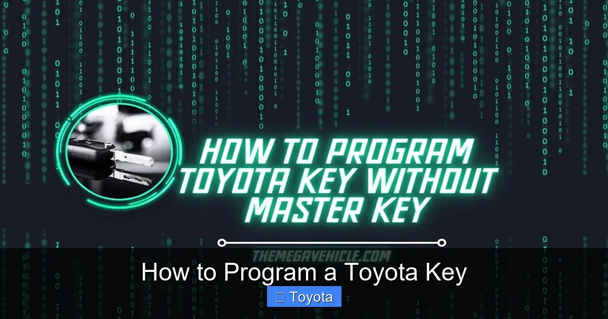 How to Program a Toyota Key