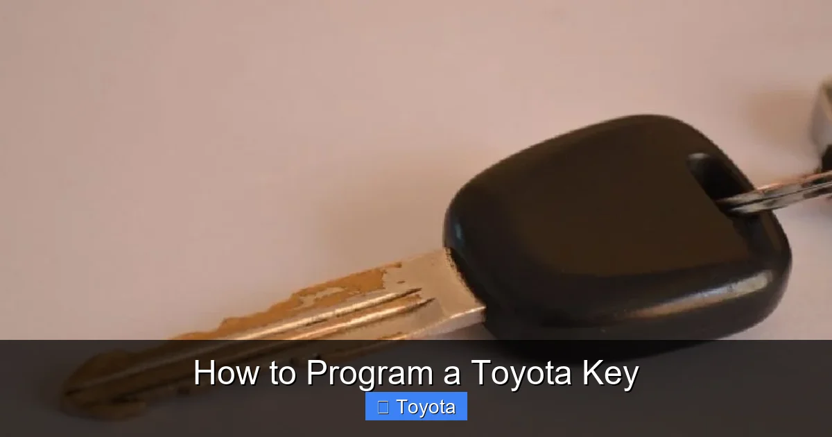 How to Program a Toyota Key