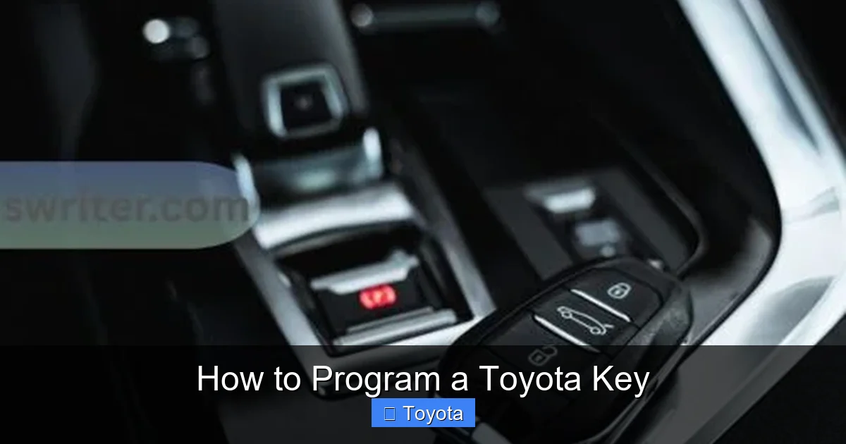How to Program a Toyota Key