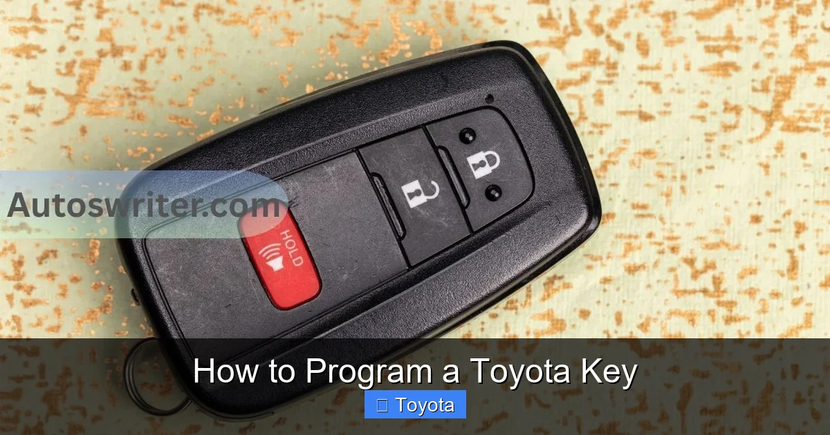How to Program a Toyota Key