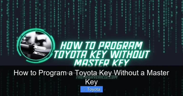How to Program a Toyota Key Without a Master Key