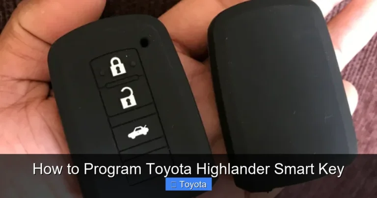 How to Program Toyota Highlander Smart Key