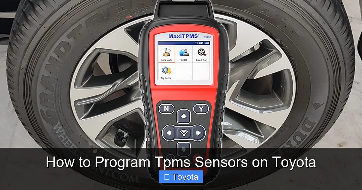 How to Program Tpms Sensors on Toyota
