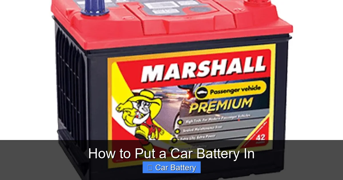 How to Put a Car Battery In