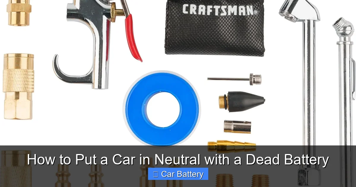 How to Put a Car in Neutral with a Dead Battery