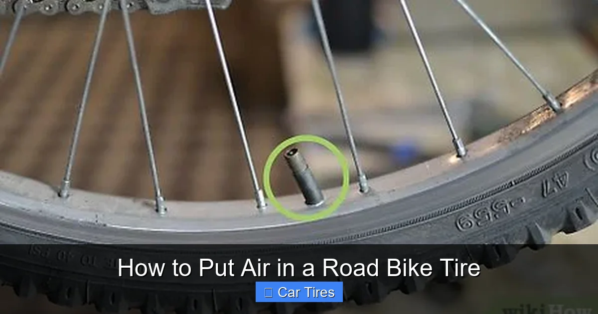 How to Put Air in a Road Bike Tire