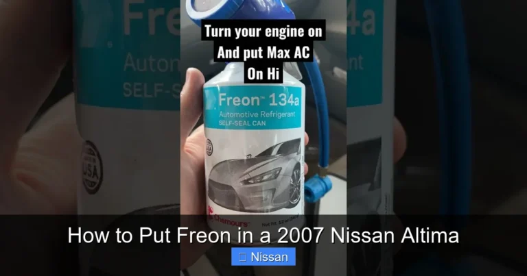 How to Put Freon in a 2007 Nissan Altima