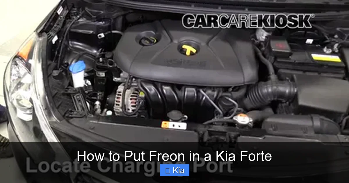 How to Put Freon in a Kia Forte