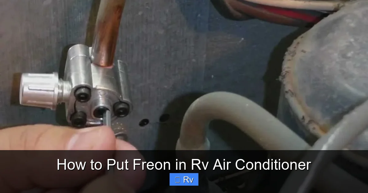 How to Put Freon in Rv Air Conditioner