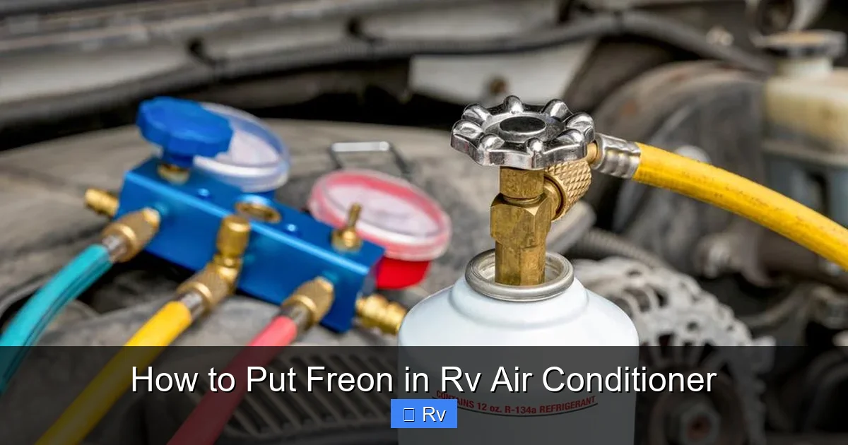 How to Put Freon in Rv Air Conditioner