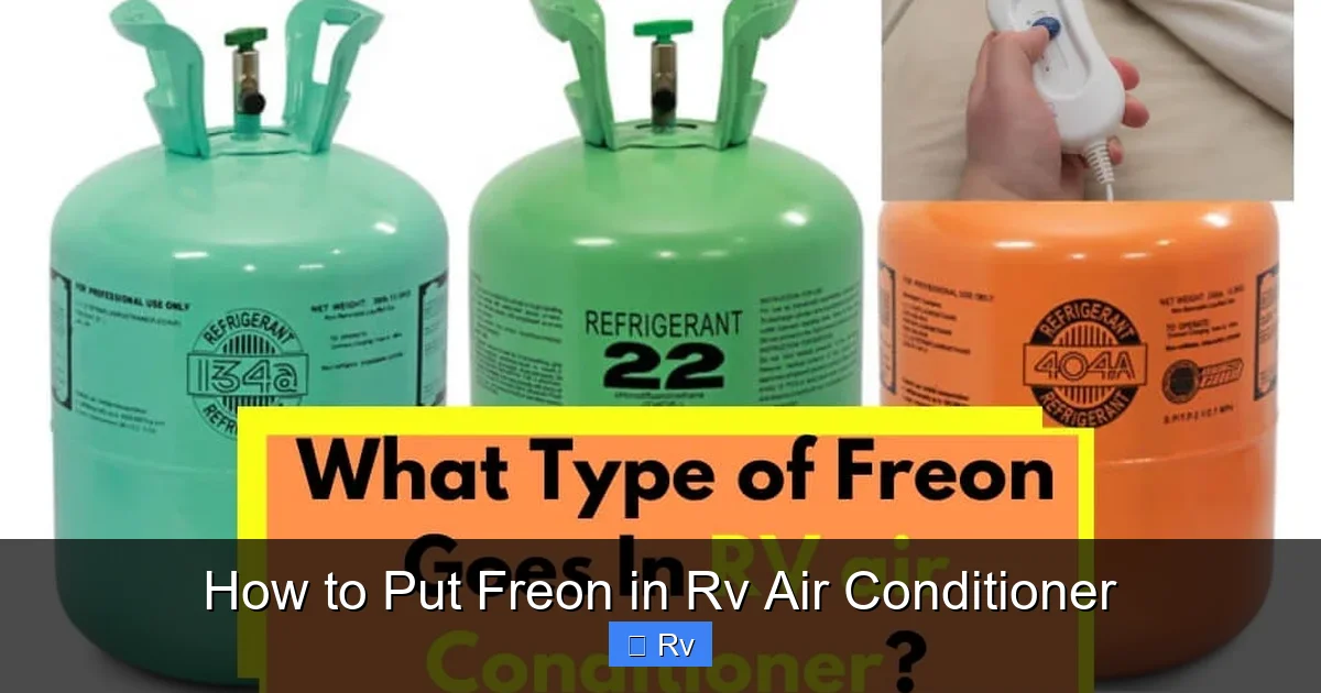 How to Put Freon in Rv Air Conditioner