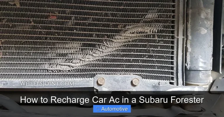 How to Recharge Car Ac in a Subaru Forester