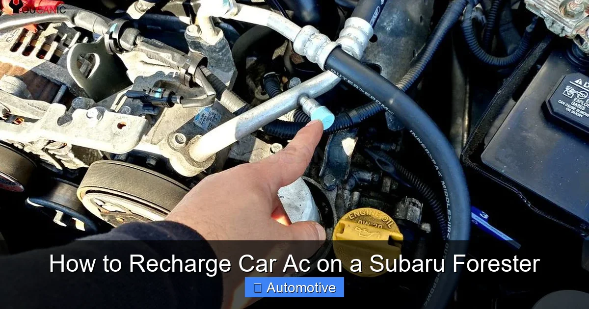 How to Recharge Car Ac on a Subaru Forester