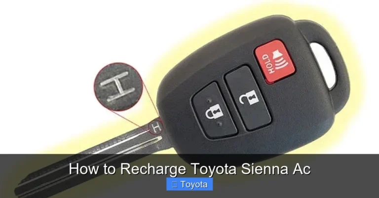 How to Recharge Toyota Sienna Ac