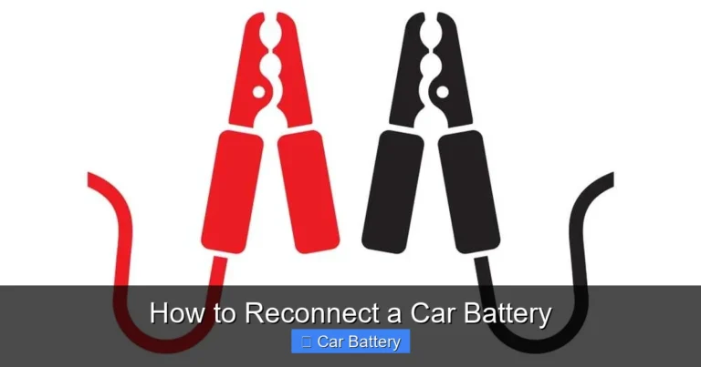 How to Reconnect a Car Battery