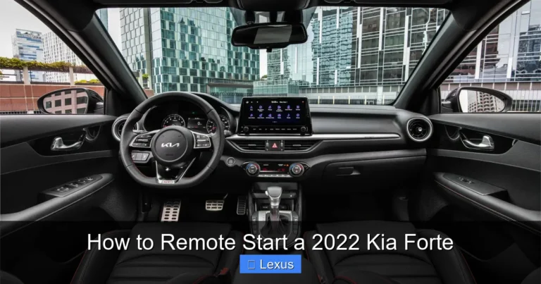 How to Remote Start a 2022 Kia Forte