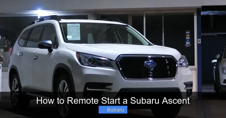 How to Remote Start a Subaru Ascent