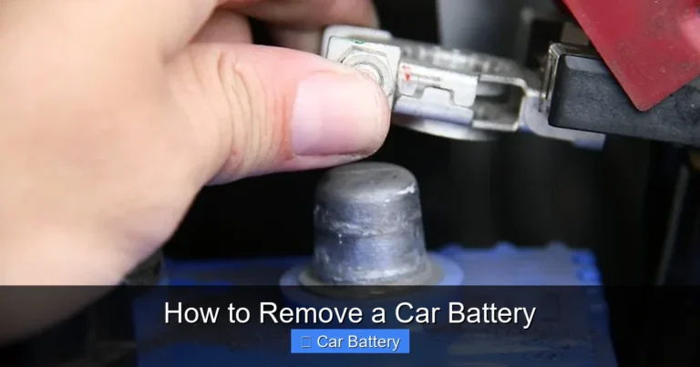 How to Remove a Car Battery