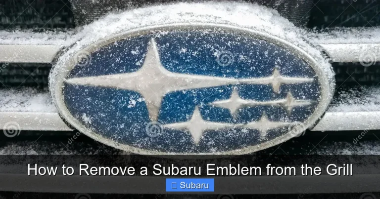 How to Remove a Subaru Emblem from the Grill