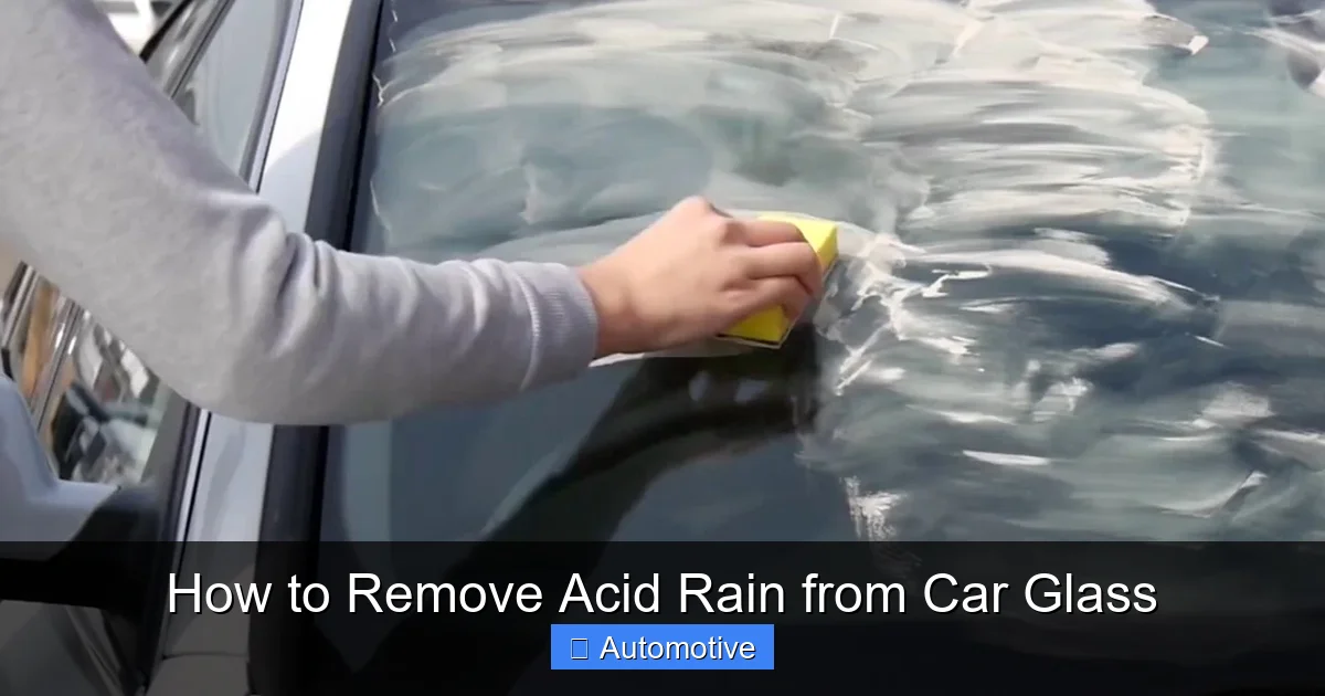 How to Remove Acid Rain from Car Glass