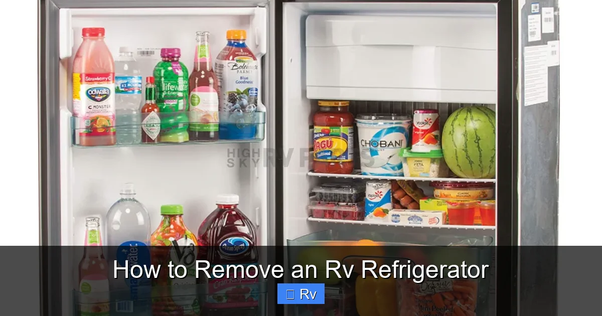 How to Remove an Rv Refrigerator