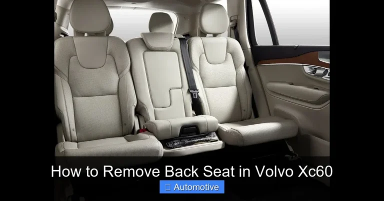 How to Remove Back Seat in Volvo Xc60