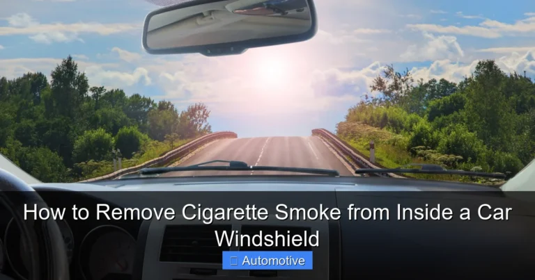 How to Remove Cigarette Smoke from Inside a Car Windshield