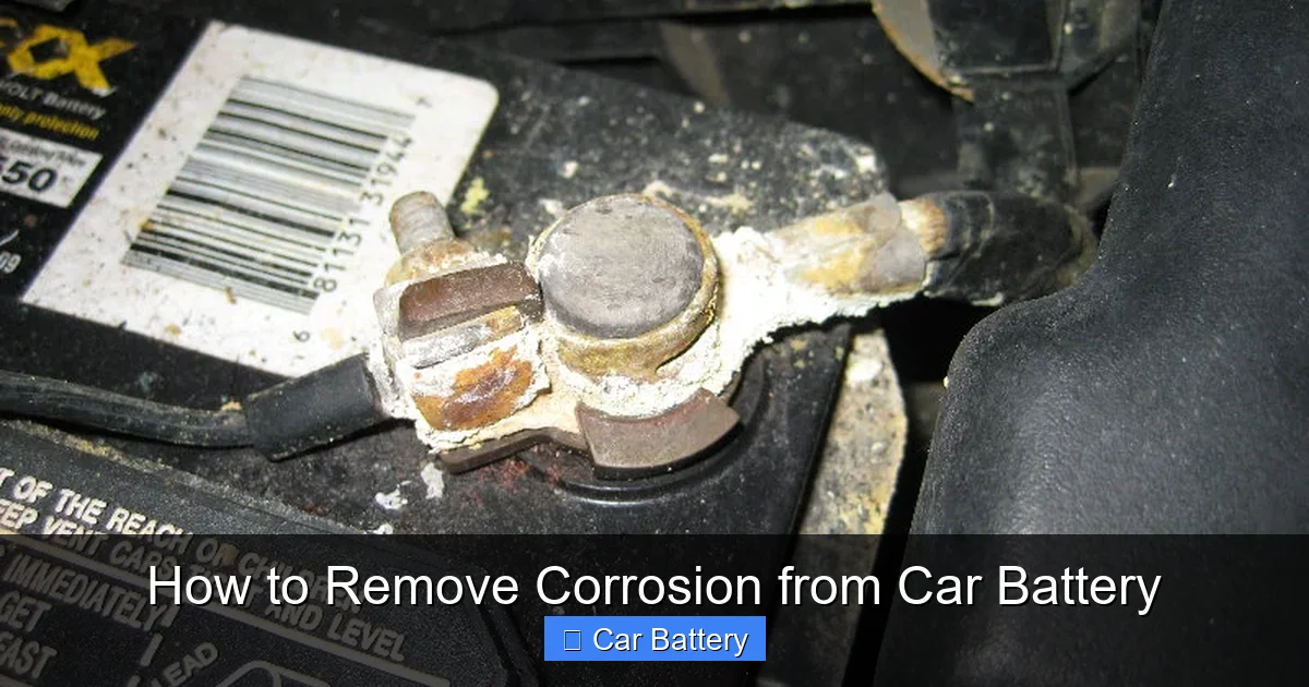 How to Remove Corrosion from Car Battery