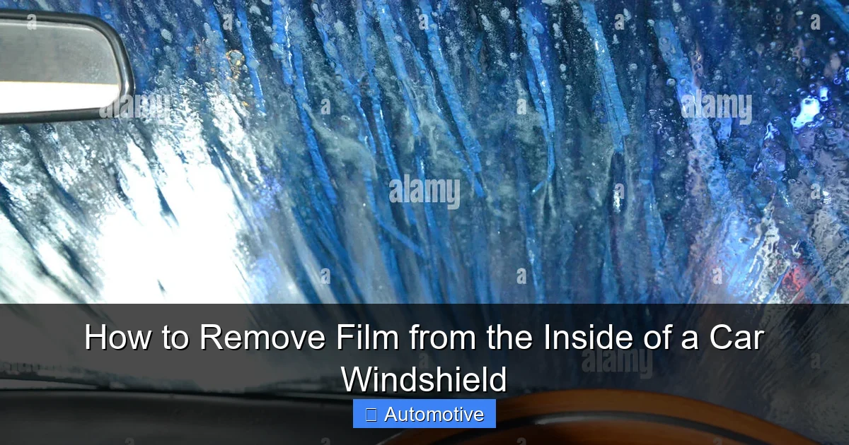 How to Remove Film from the Inside of a Car Windshield