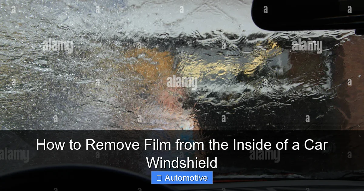 How to Remove Film from the Inside of a Car Windshield