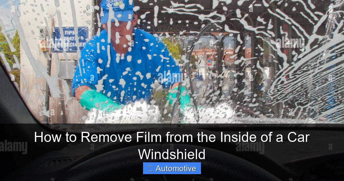 How to Remove Film from the Inside of a Car Windshield