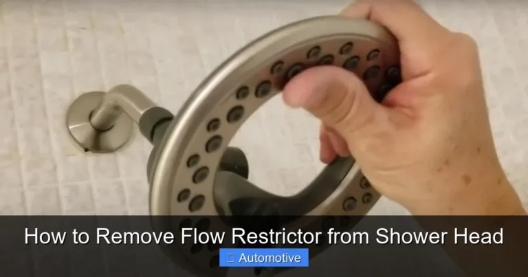 How to Remove Flow Restrictor from Shower Head
