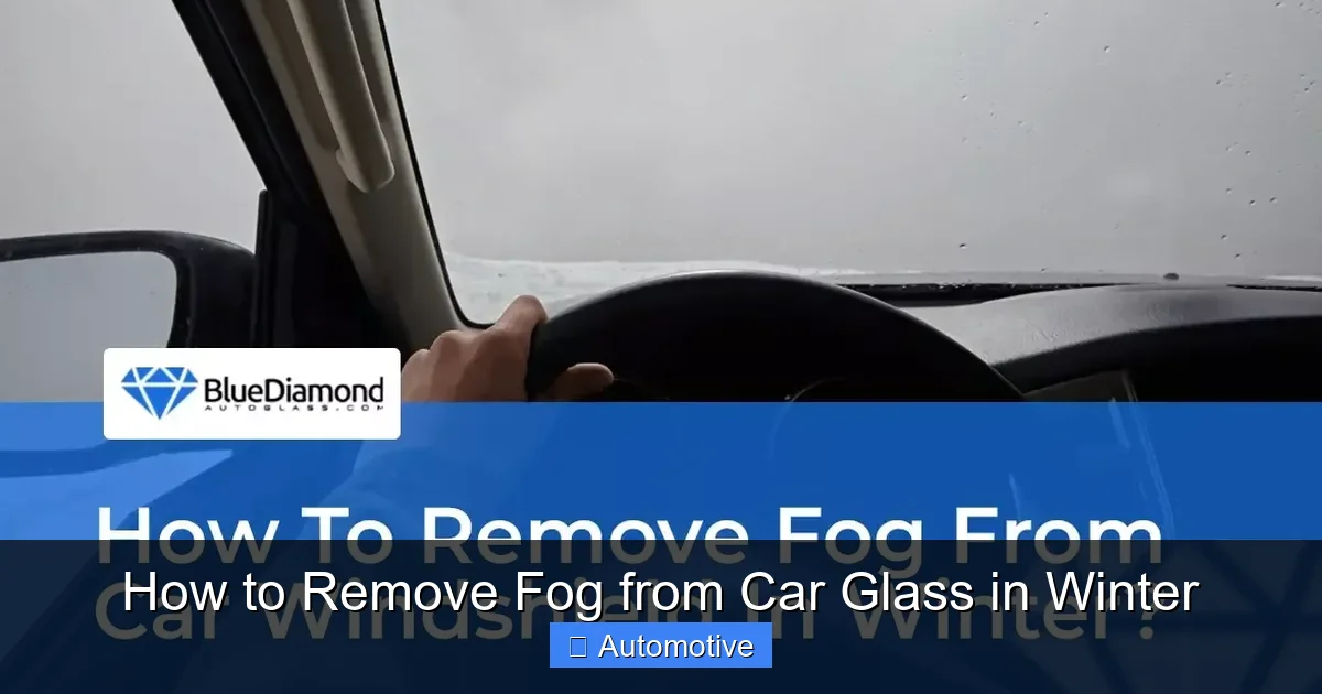 How to Remove Fog from Car Glass in Winter