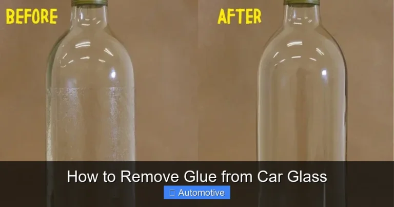 How to Remove Glue from Car Glass